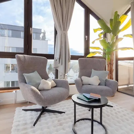 شقة Njoy! Penthouse - Flughafen & Dachterrasse *